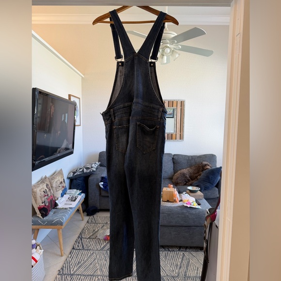 GAP Women's Blue Denim Overalls Zip Side Size Small - Picture 2 of 10